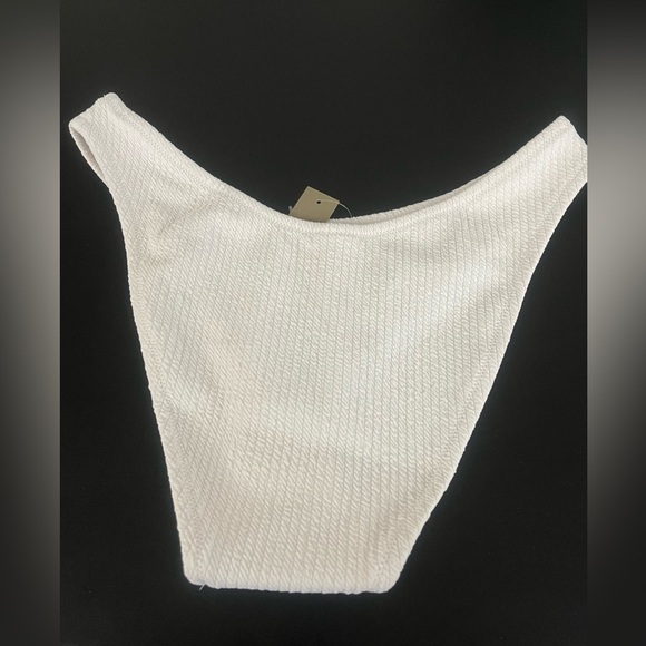 J Crew White Cheeky Bikini Bottoms M NWT - Picture 4 of 5